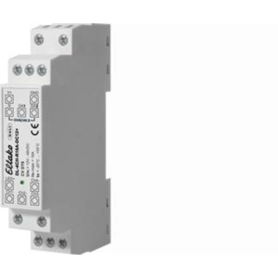 4-kanaals DALI PWM LED dimmer tot 16A met DALI stuuringang