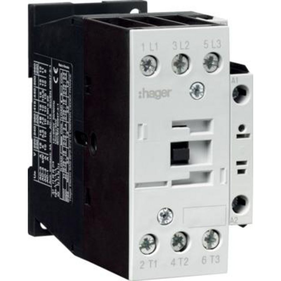 Magneetschakelaar 3P + 1 NO 18A bij AC-3 24V AC