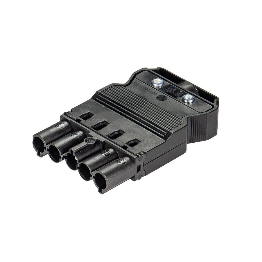 Stekerdeel met trekontlasting GST18I5S S1 ZR1 m zwart VVE=50
