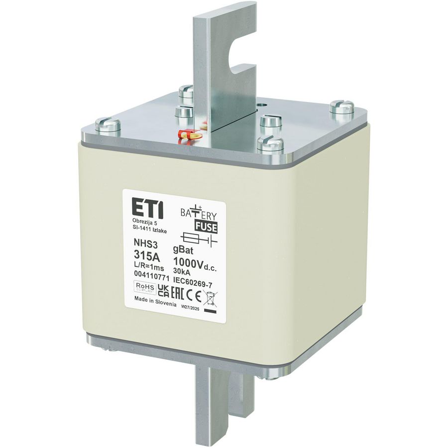 Zekering NHS3 gBat 315A/1000V DC 4110771 VVE=3