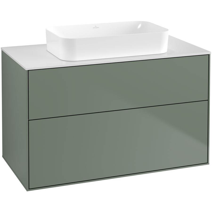 Wastafelonderkast Finion 1000x603x501mm Olive Matt Lacquer F64100GM