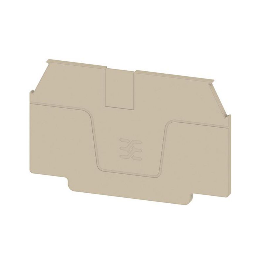 Afsluit- eindplaat d.beige h:60mm b:2mm V-0 We VVE=20