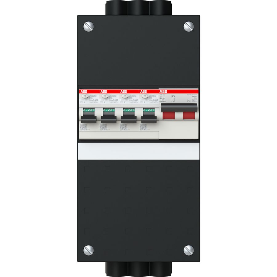 Groepenkast 1-fase 1 HS 40A 2P 4 RCBO B16 30 mA