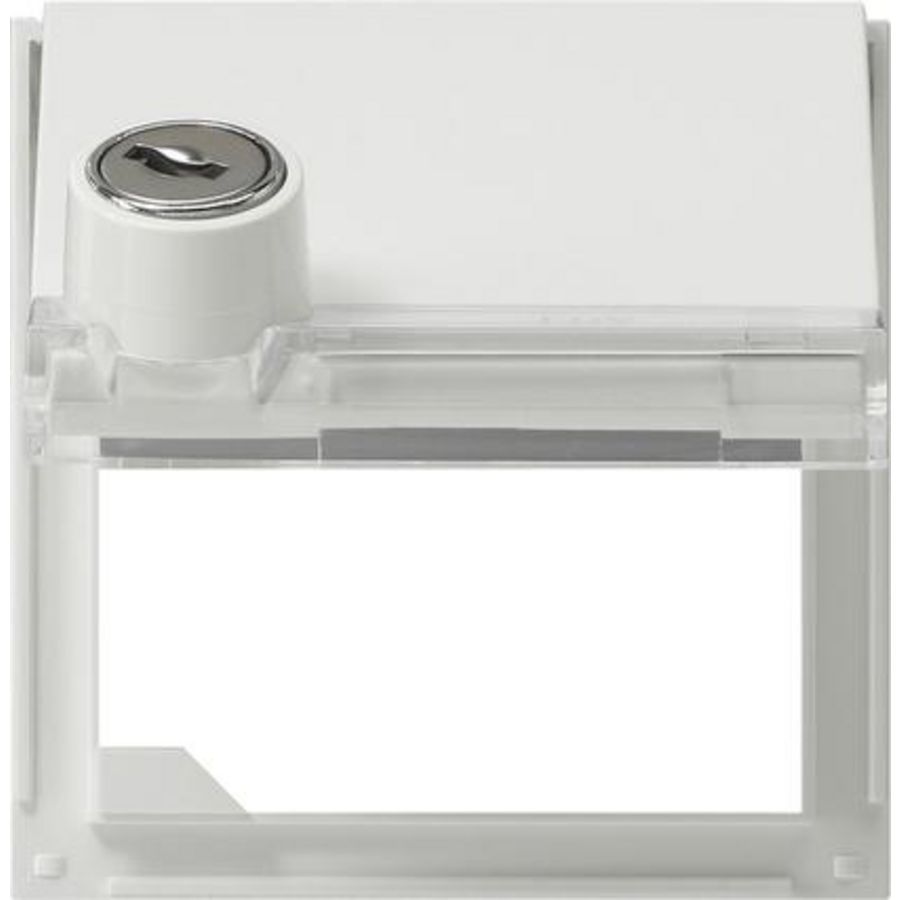 Adapterraam KD slot gesort. + TK Gira TX_44 (SW IB) zuiver wit
