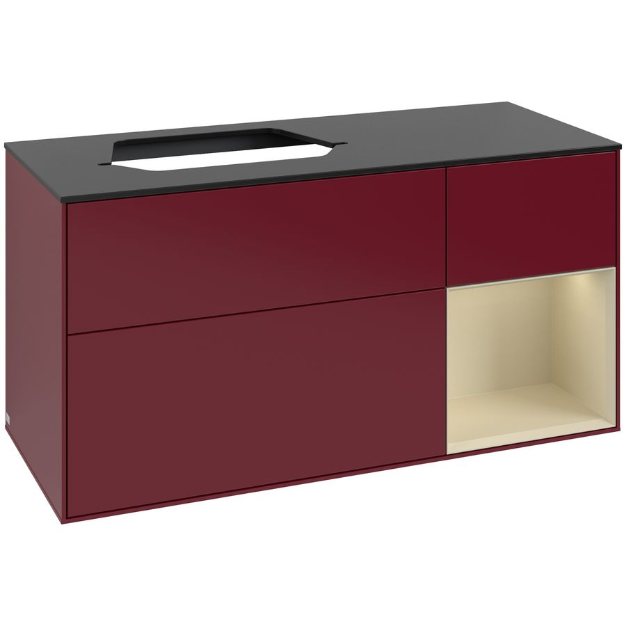 Wastafelonderkast Finion 1200x603x501mm Peony Matt Lacquer G402HJHB