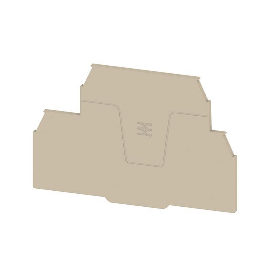 Afsluit- eindplaat d.beige h:95.5mm b:2mm V-0, VVE=20