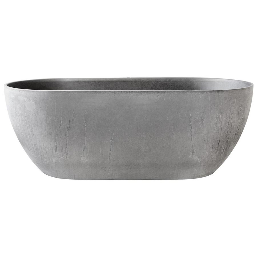 Ligbad Clement Concrete Beton Light 160x75cm