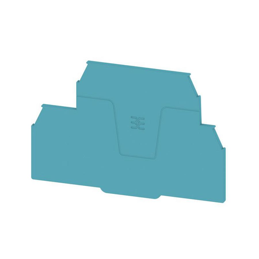 Afsluit- eindplaat blauw h:95.5mm b:2mm V-0 Wemid VVE=20