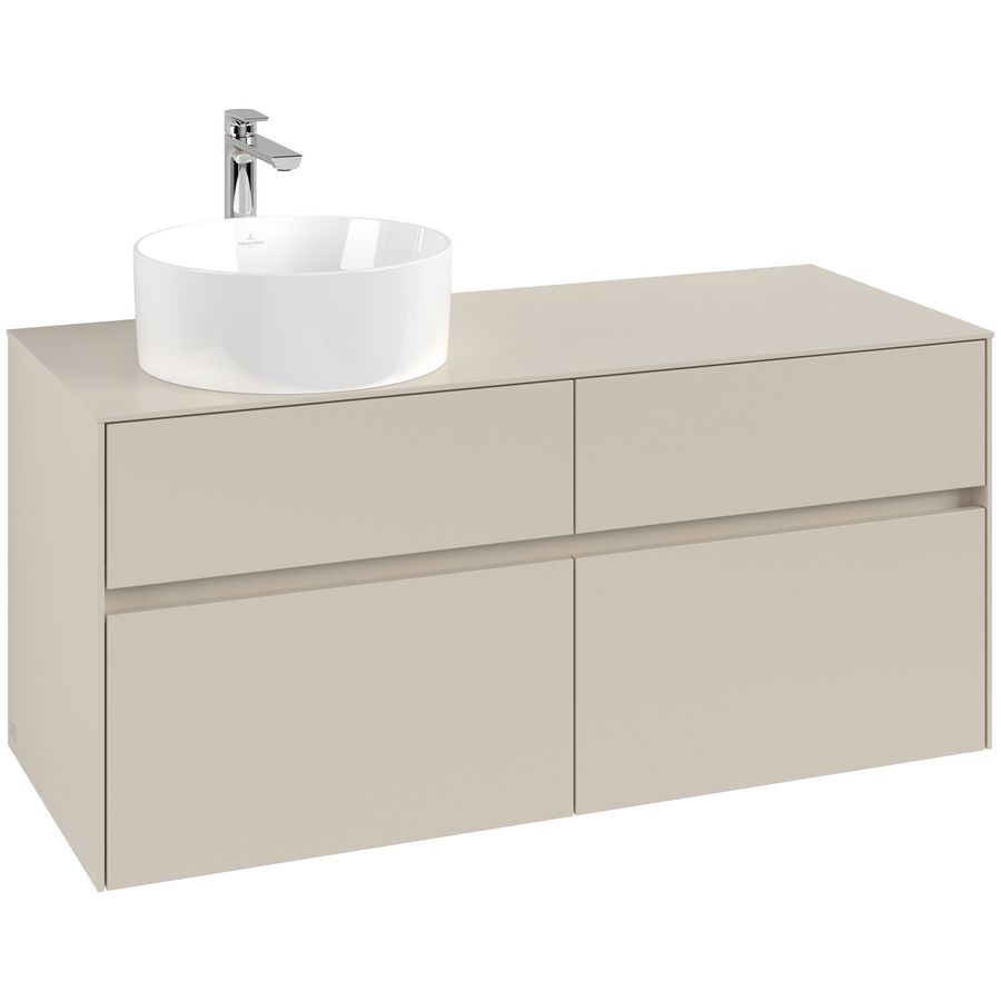 Wastafelonderkast Collaro 1200x548x500mm Cashmere Grey C042B0VN