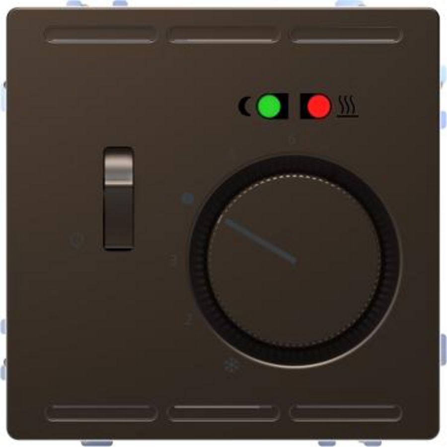 Vloer tempratuurregelaar-230V-met schakelaar-Mocca metallic-