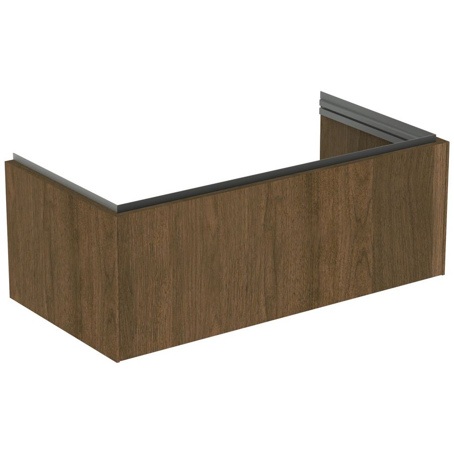 conca wastafelmeubel 1000x505x370mm m 1 lade dark walnut T45