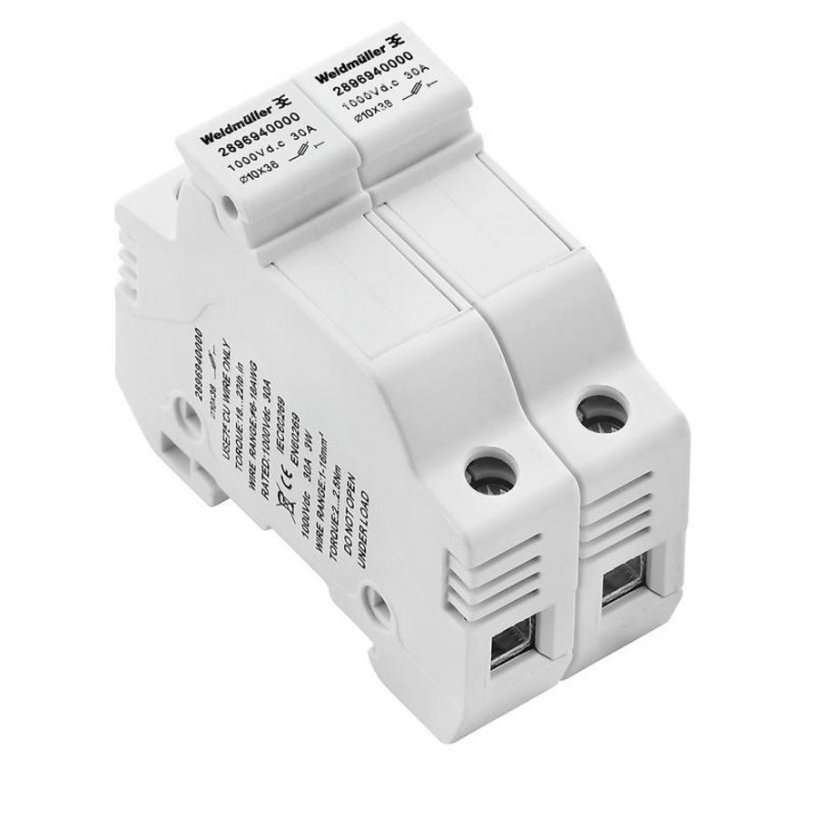 Zekeringsklem schoefaansl. l.bl. 10mm2 30 A 2896940000 VVE=5