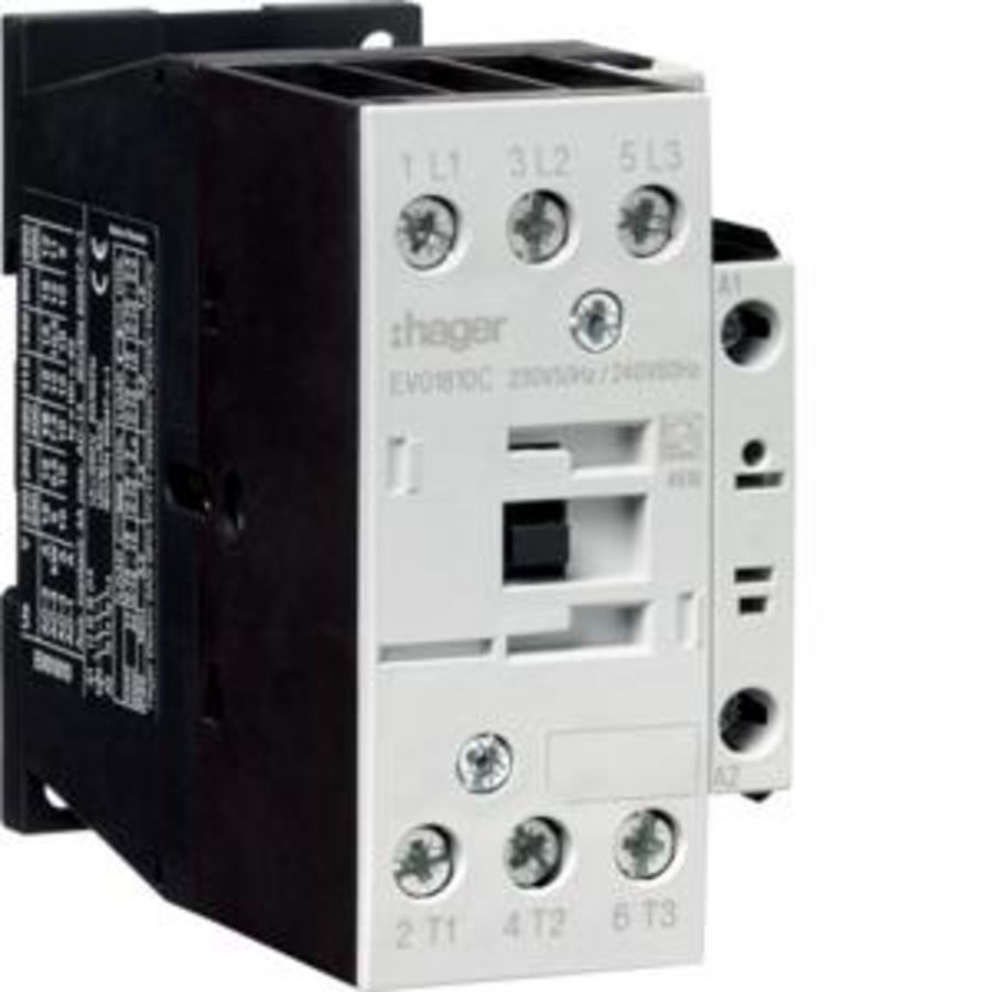 Magneetschakelaar 3P + 1 NO 18A bij AC-3 230V AC