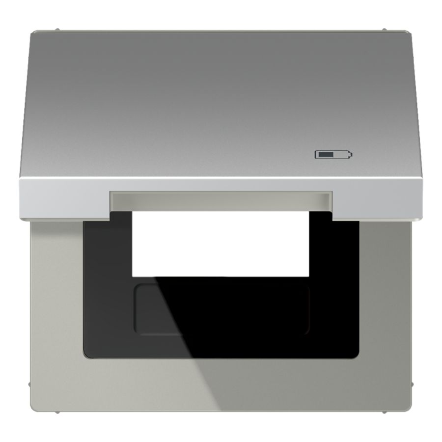 Klapdeksel LS-alum.met symbool Lader