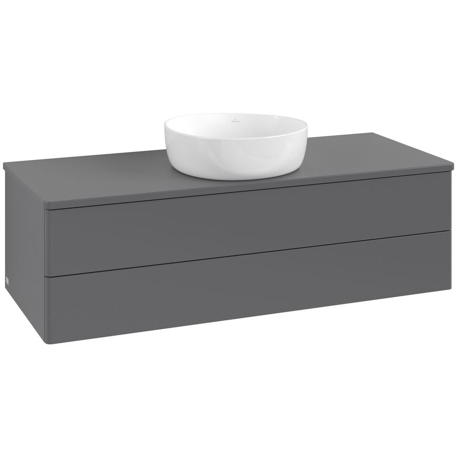 Wastafelonderkast Antao 1200x360x500mm Antr. Matt Lacquer L21010GK