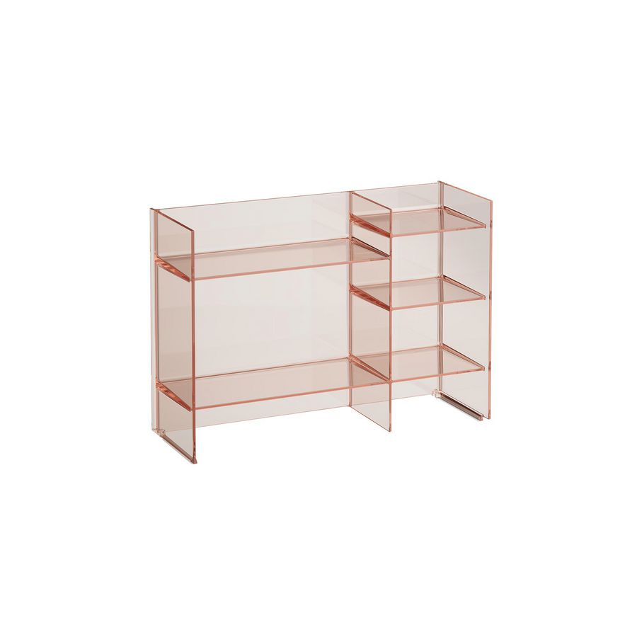 Sound rack vloerstaand rek 5 legplanken roze