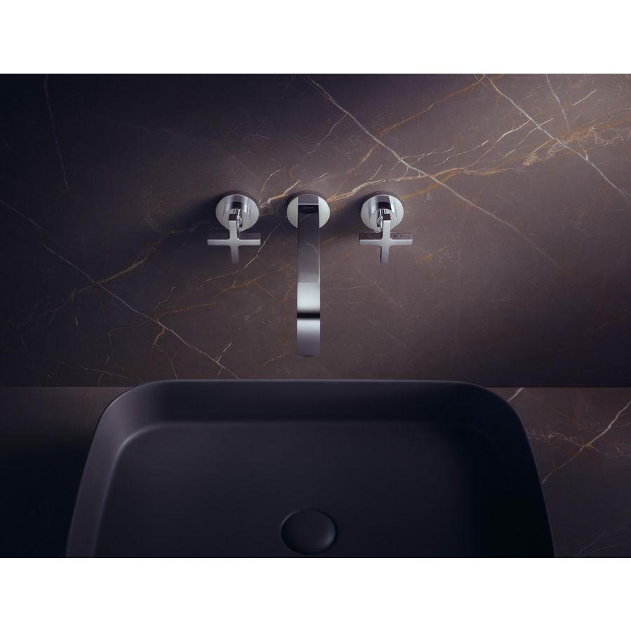 AXOR Citterio 3-gats wandmengkraan+lange uitl+kruisgr chroom