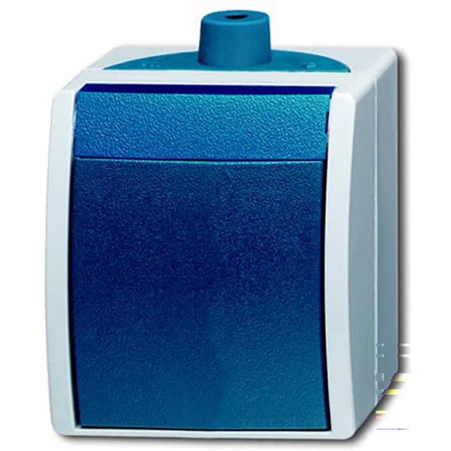 Opbouw wipschakelaar 2-polig IP44 10AX 250V AC ocean