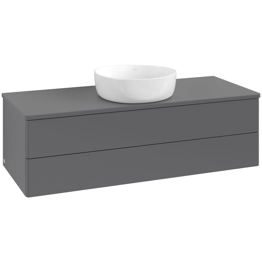 Wastafelonderkast Antao 1200x360x500mm Antr. Matt Lacquer L21050GK