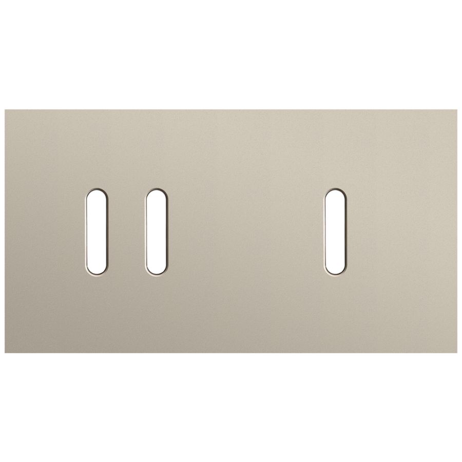 Tweevoudige afdekpl. horizontaal 71mm centerafstand een twee