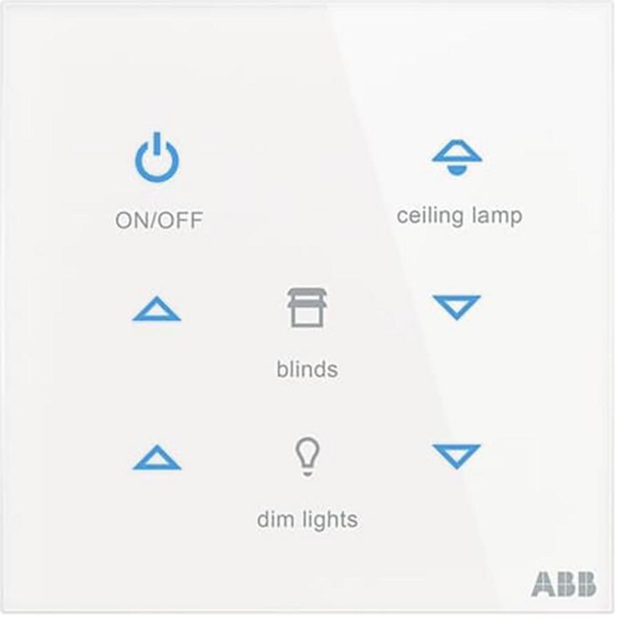 Glasstouch sensor KNX Tacteo 6 voudig (TB/U6.5.1-CG)