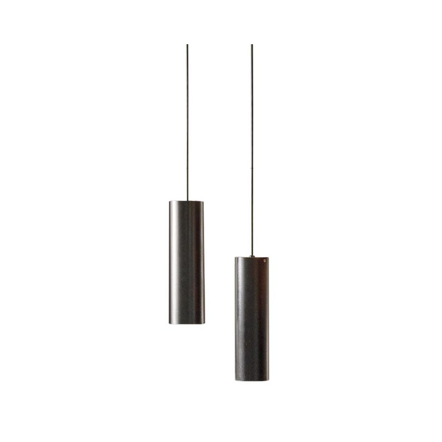 Hanglamp CL20 cilindervormig zwart metaal 200mm led 6W 3000K
