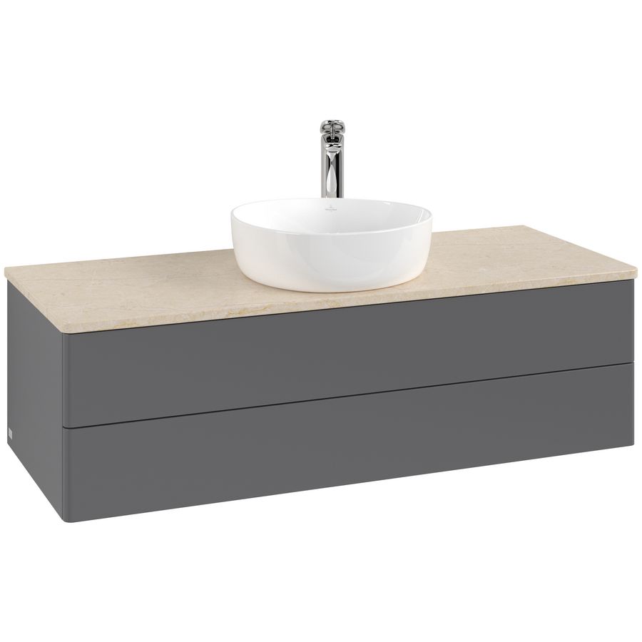 Wastafelonderkast Antao 1200x360x500mm Antr. Matt Lacquer L21053GK