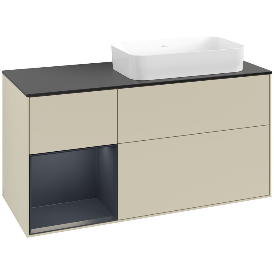 Wastafelonderkast Finion 1200x603x501mm S.Grey Matt Lacquer F682HGHJ