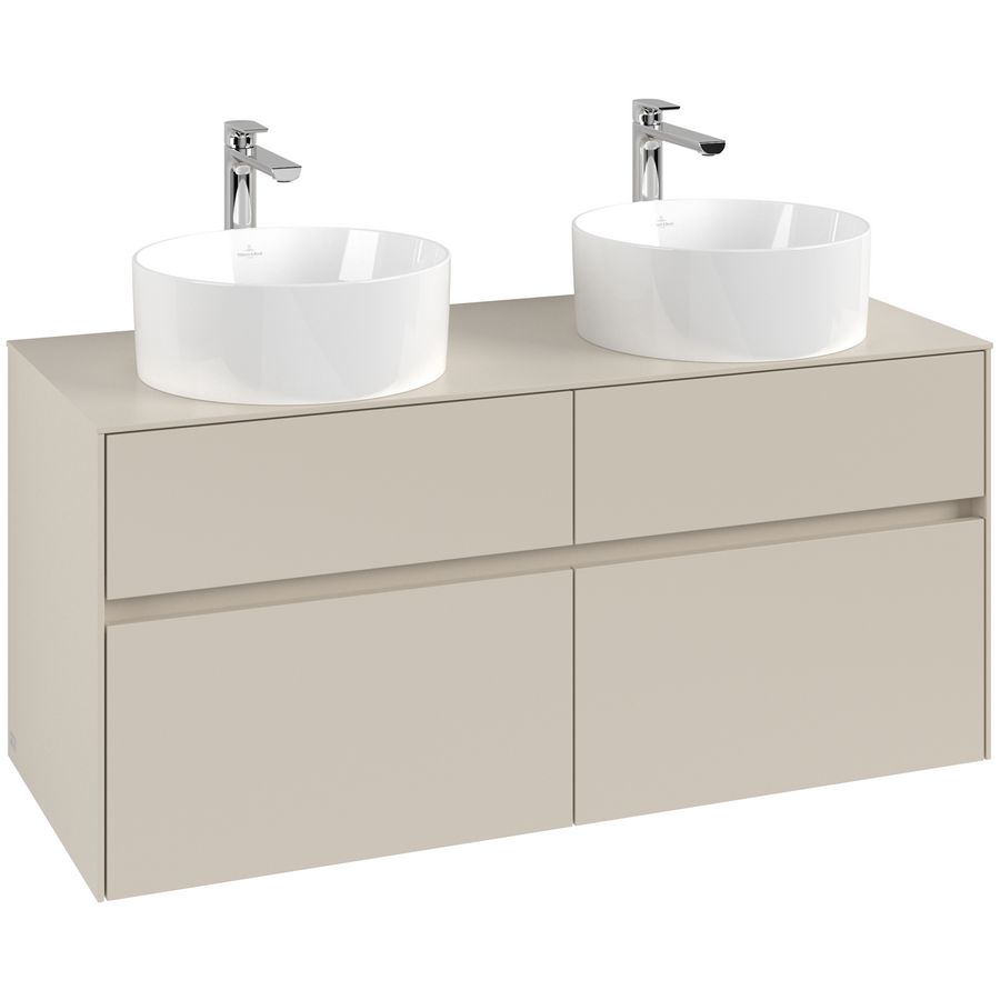 Wastafelonderkast Collaro 1200x548x500mm Cashmere Grey C04400VN