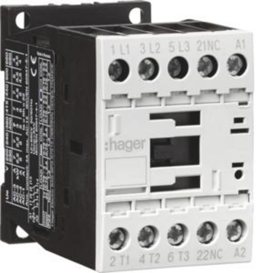 Magneetschakelaar 3P + 1 NC 12A bij AC-3 230V AC