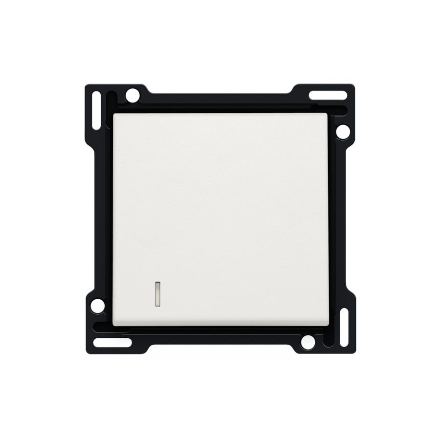 Afwerkingsset lens enkelvoudige schakelaar/knop white