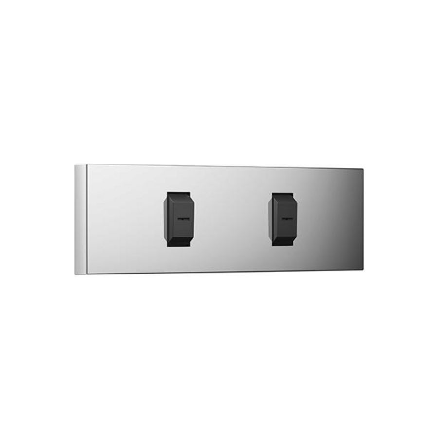 Overk. hoek WATER FAN horizontaal Inbouw Dark Platinum