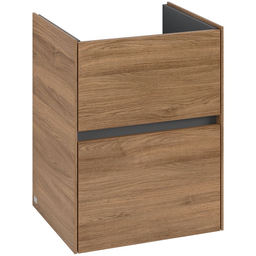 Wastafelonderkast Collaro 472x610x404mm Oak.Kans C14100RH