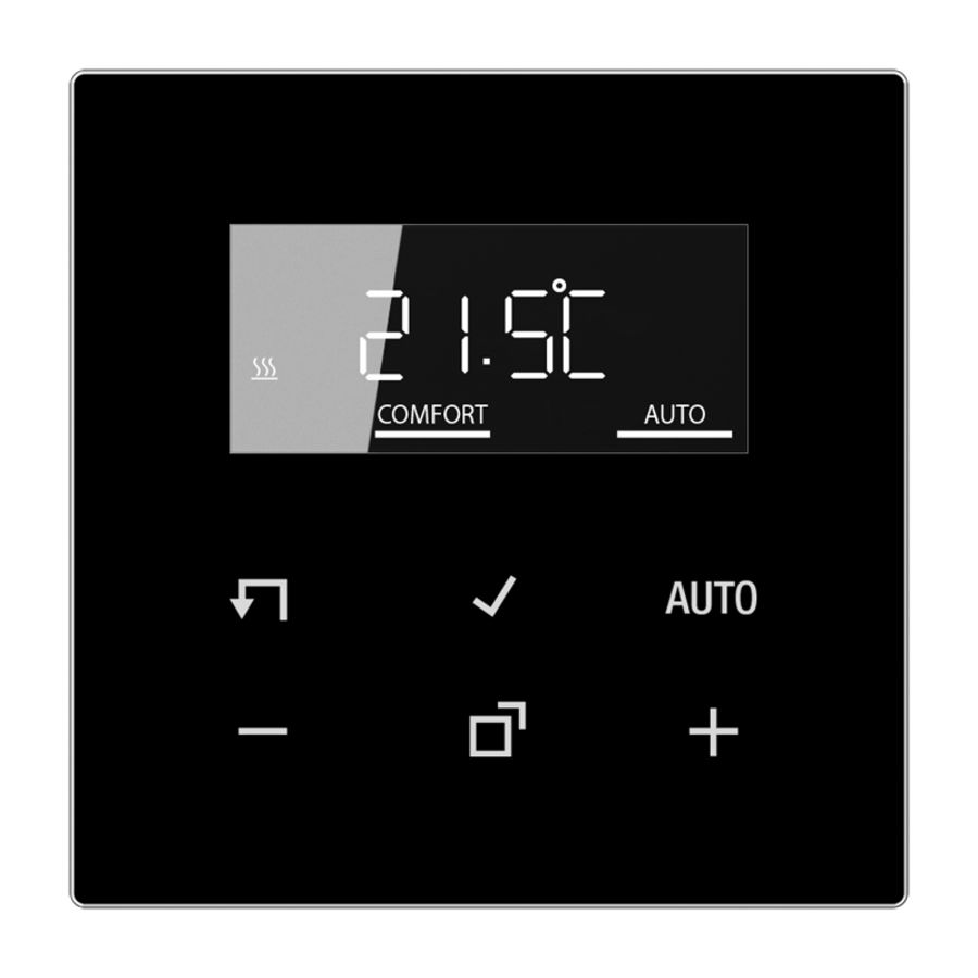 Thermostaatdisplay LS zwart HOME
