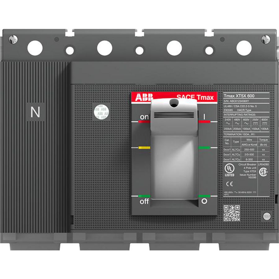 Vermogensschakelaar XT5S 400 BREAKING PART 4p F F UL/CSA