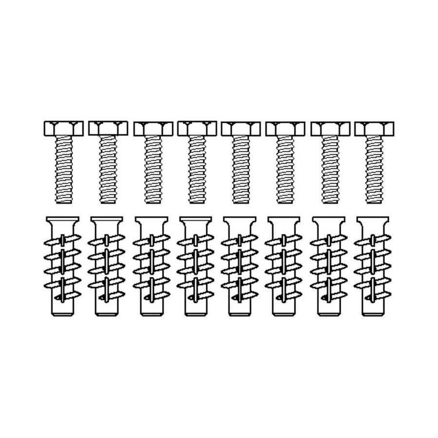 Set bevestigingsmateriaal V8660 set 8 stuks voor cellenbeton