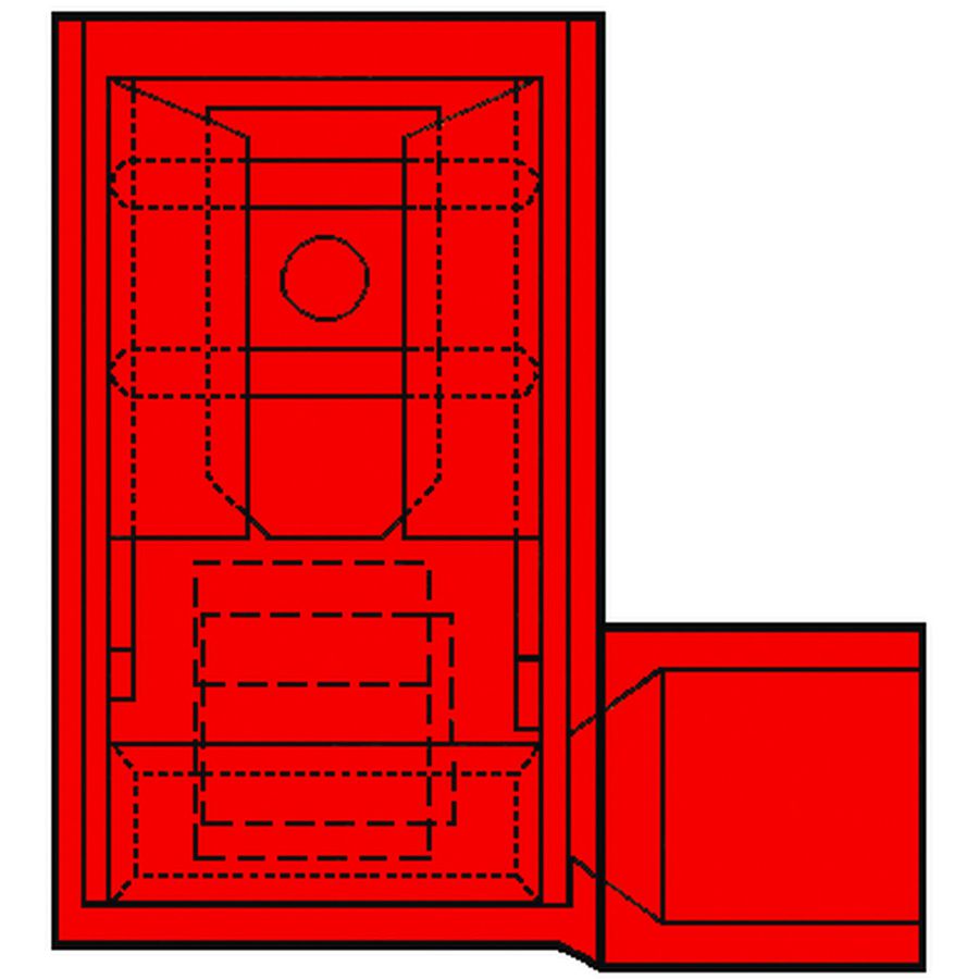Kist a 100st. Vol. geisoleerde haakse vlakstekerh 0,5-1,5mm²