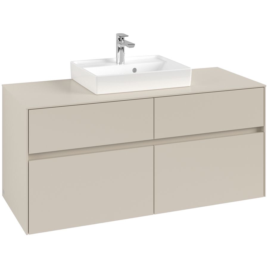 Wastafelonderkast Collaro 1200x548x500mm Cashmere Grey C070B0VN