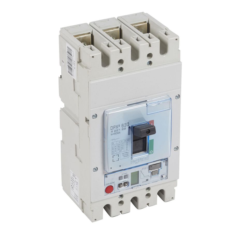 Vermogensschakelaar 630 S2 meten 3P 500A 100kA 400V DPX3