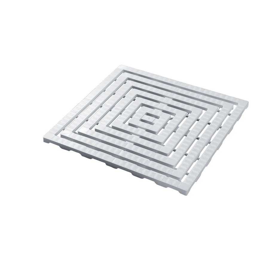 Roostermat anti-slip halfhard kunststof wit