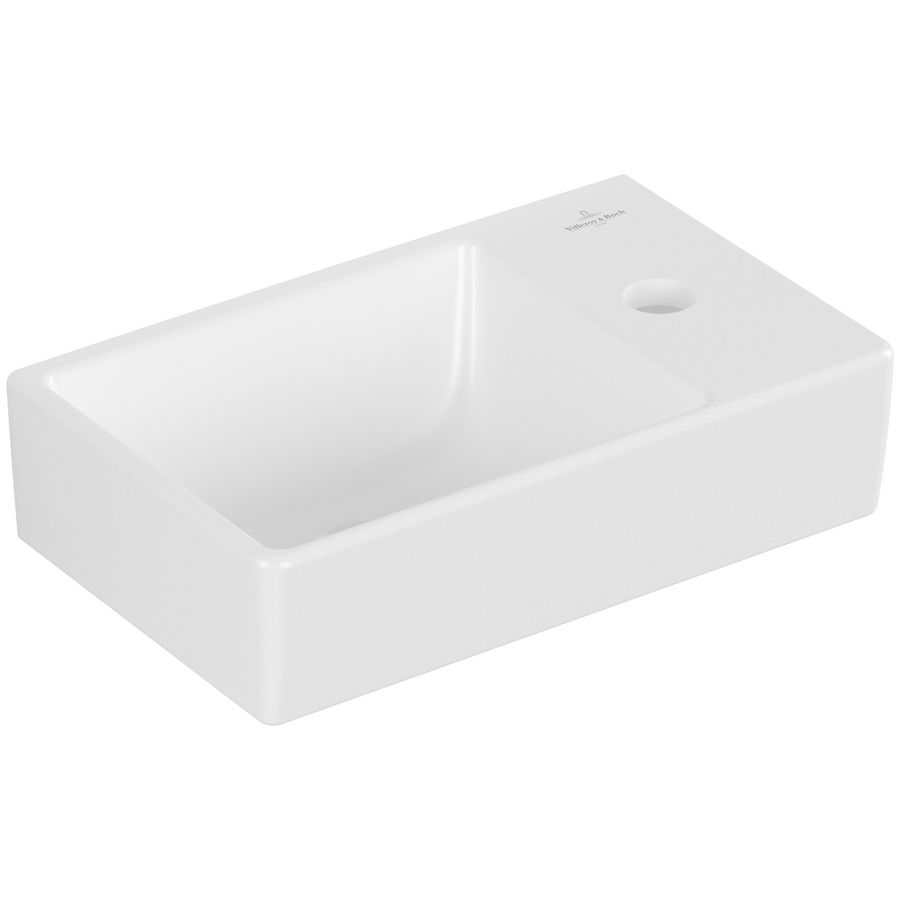 Fontein Avento 360x220mm wasbak links Stonewhite