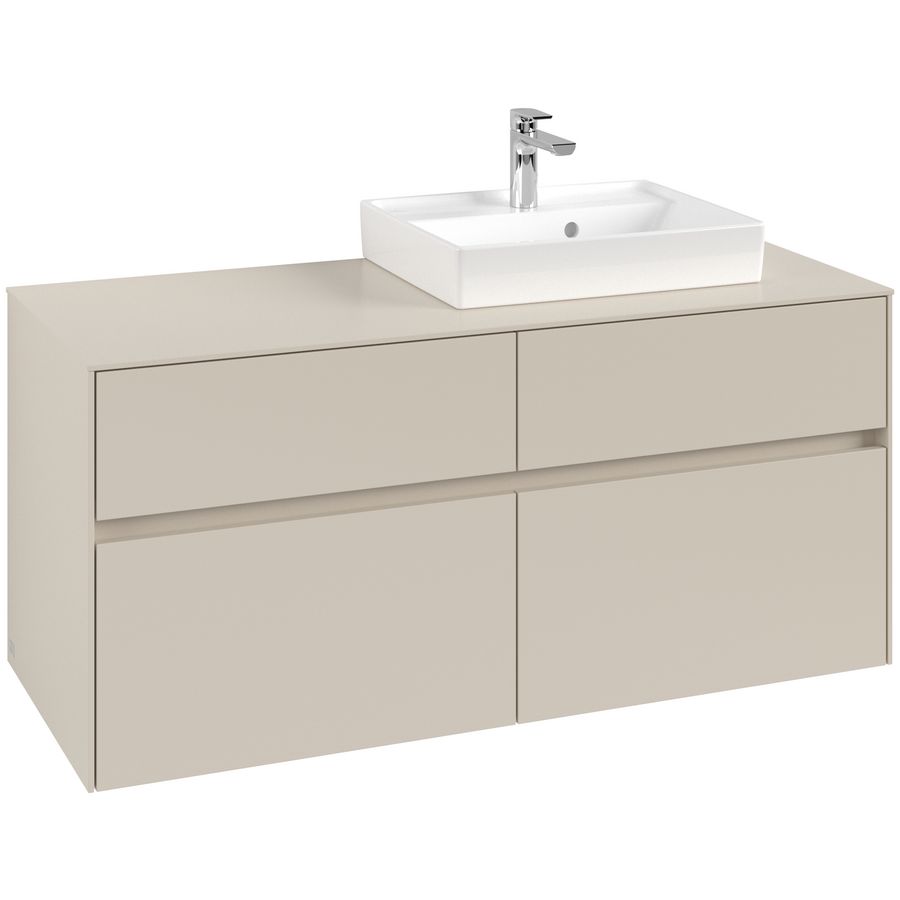 Wastafelonderkast Collaro 1200x548x500mm Cashmere Grey C07200VN