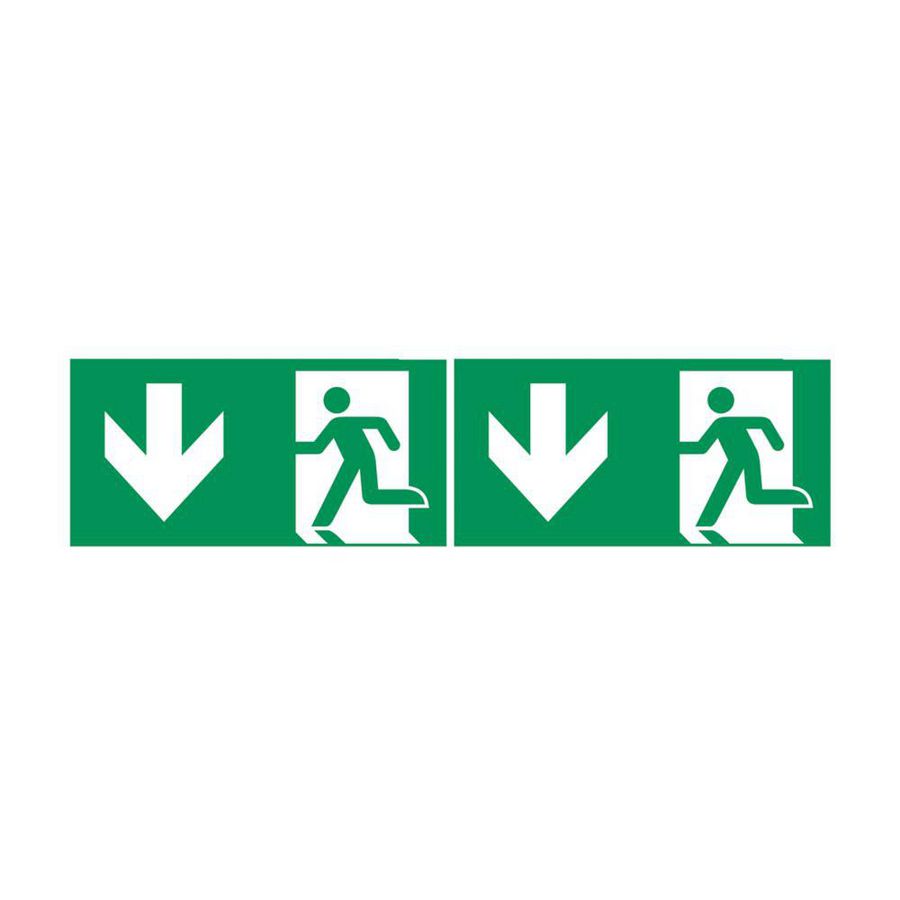 Pictogramplaat GuideL DXC plaf. 20mISO C+Cpijl omlaag+omlaag