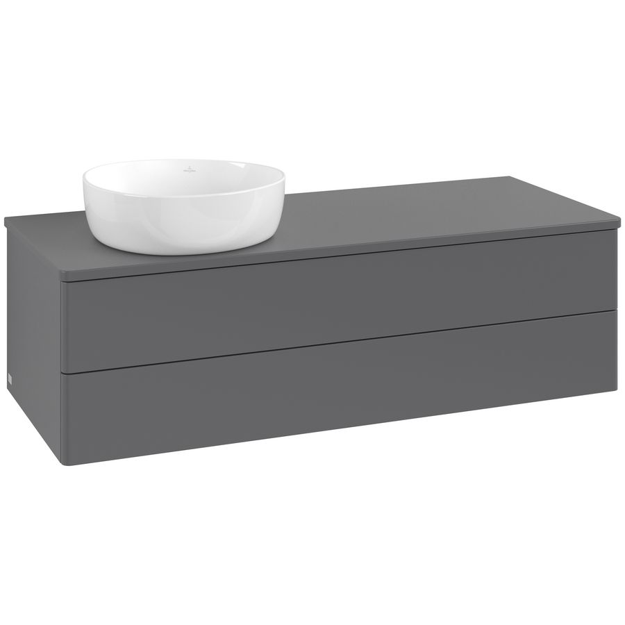 Wastafelonderkast Antao 1200x360x500mm Antr. Matt Lacquer L22010GK