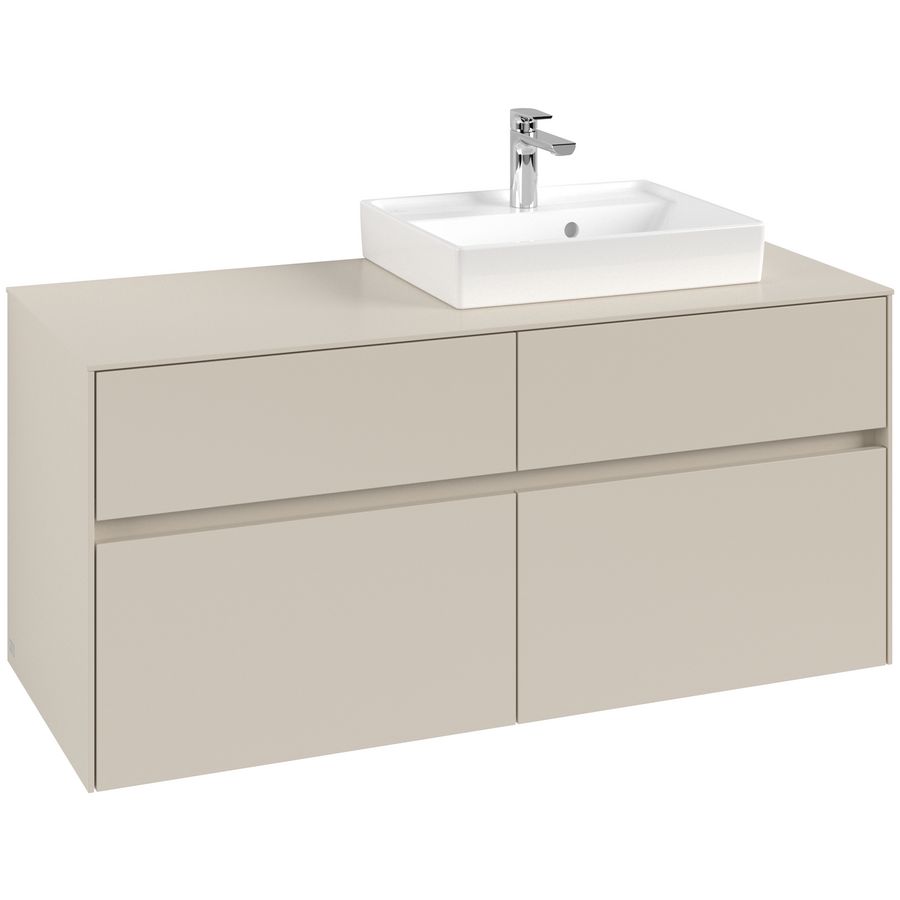 Wastafelonderkast Collaro 1200x548x500mm Cashmere Grey C072B0VN