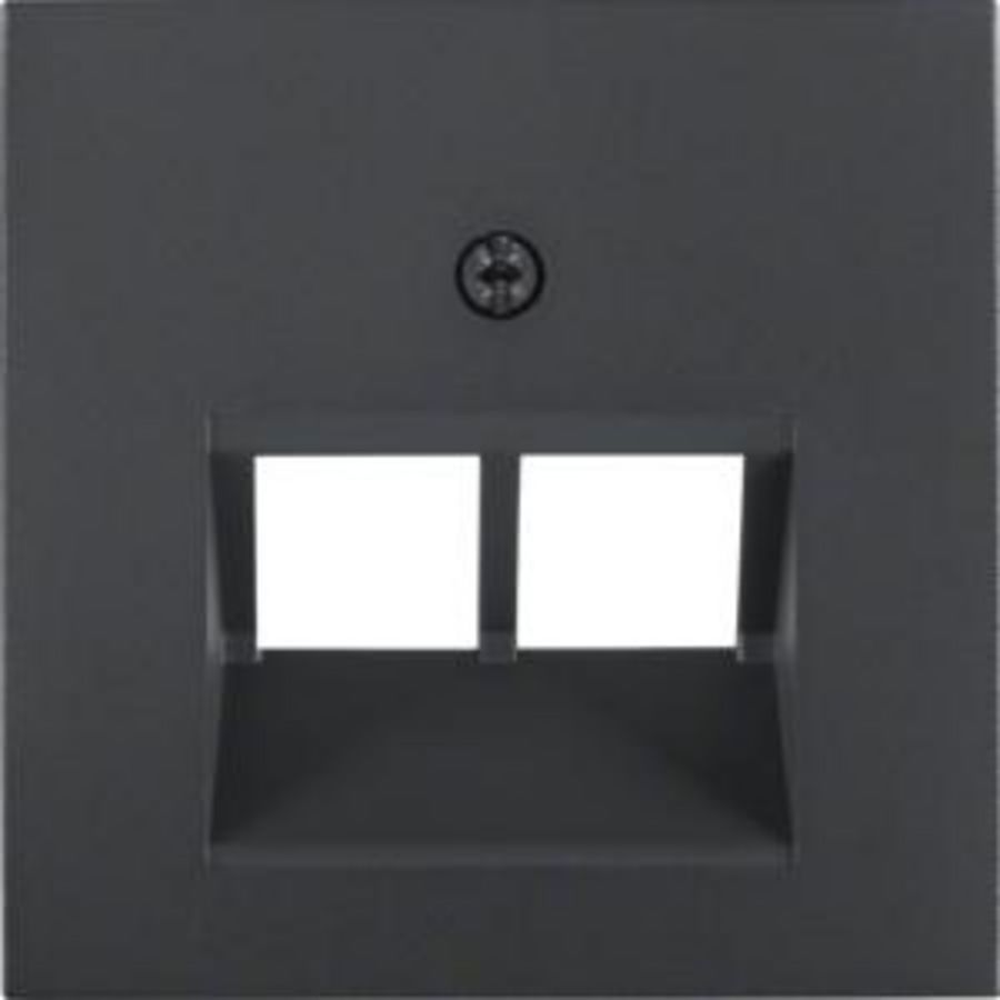 Centraaldoos RJ-datacontacd 2v 45° berker S.1/B.3/B.7 antraciet