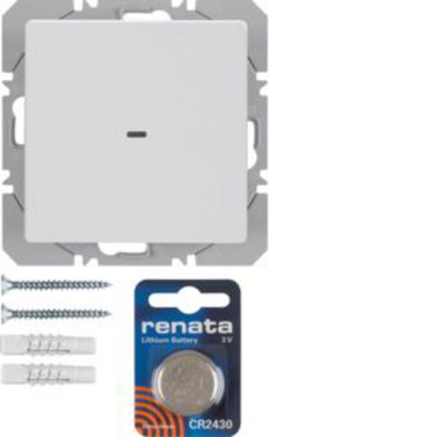 Vlakkewandzender KNX-RF 1-v batterij berker Q.1/Q.3/Q.7