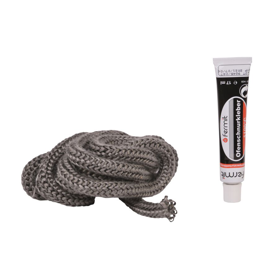 Blisterverpakking glasvezelkoord 10mm 2,5mtr. Zwart