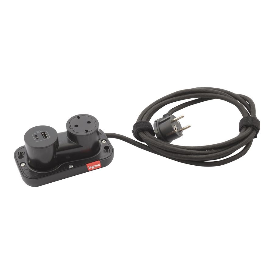 Mechanisme 1 Wandcontactdoos + USB ElectrOn Incara