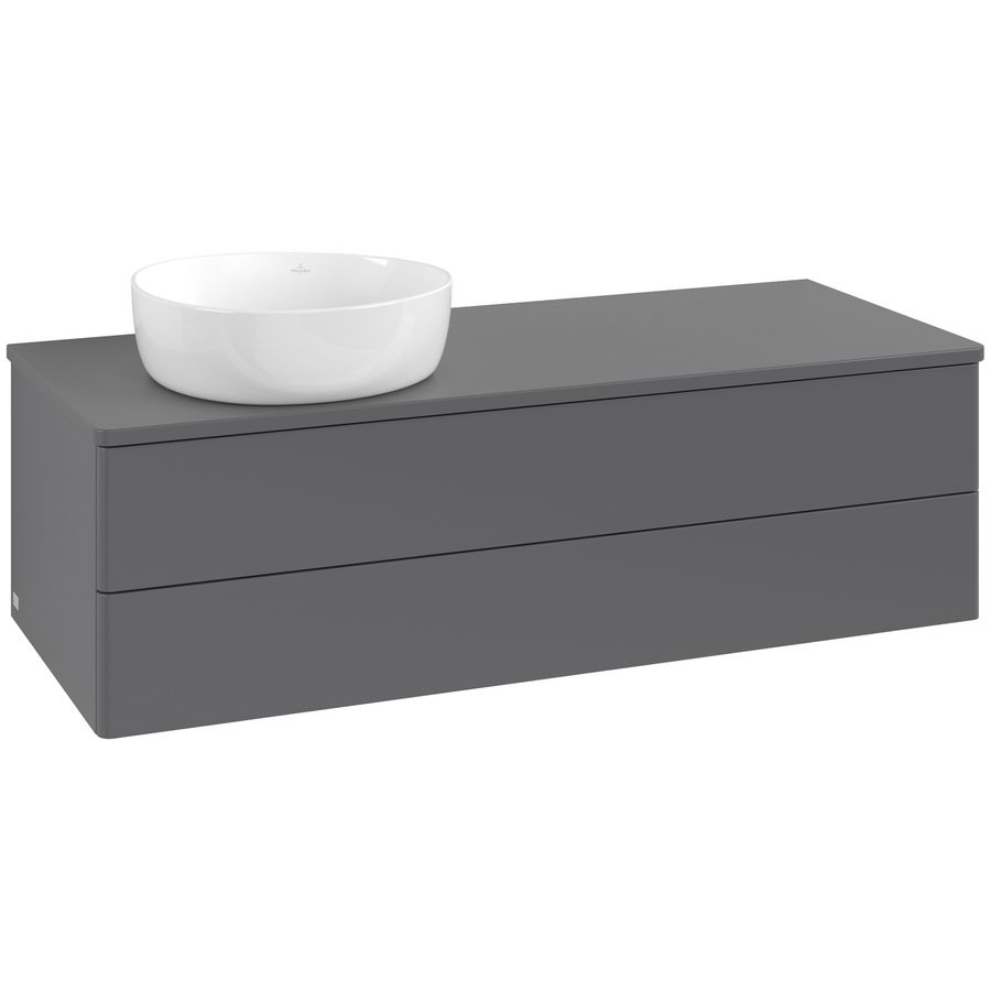 Wastafelonderkast Antao 1200x360x500mm Antr. Matt Lacquer L22050GK